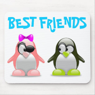 "BEST FRIENDS" PENGUINS MOUSE MAT