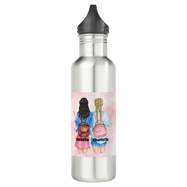 Best Friends Personalised   710 Ml Water Bottle (Left)