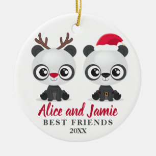 Best Friends personalised Ceramic Tree Decoration