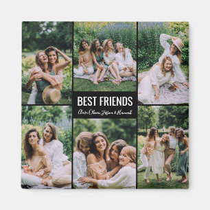 Best Friends Personalised Photo Magnet