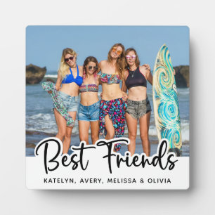 Best Friends Personalised Trendy Friendship Photo  Plaque