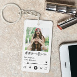 Best Friends Photo and Names Key Ring<br><div class="desc">Create your own trendy personalised keychain for your best friends. Easily make this music player design unique with your custom photo and text.</div>