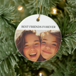 Best Friends Photo Christmas Ornament 