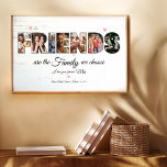 Best Friends Photo Collage Gift Poster<br><div class="desc">This Photo Collage is perfect for Betsy as a gift in her bridal shower. You can customise it with your own photos and dedication.</div>