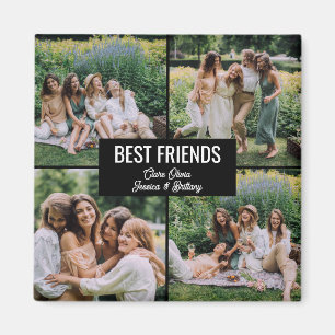 Best Friends Photo Collage Magnet