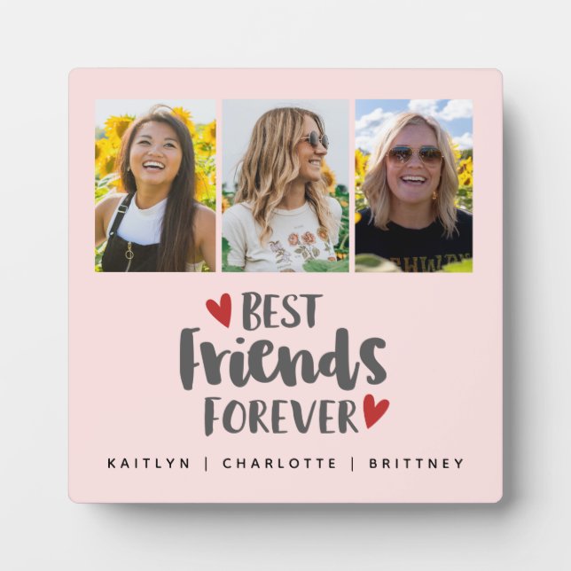 Best Friends Photo Collage Plaque (Front)