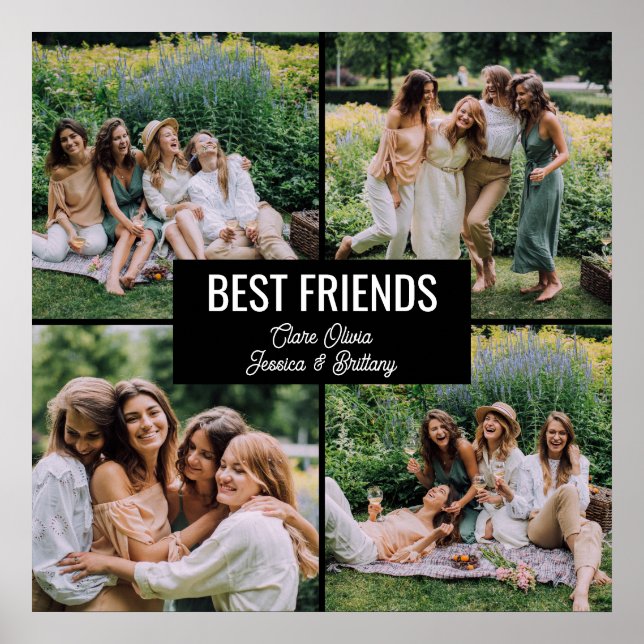 Best Friends Photo Collage Poster (Front)