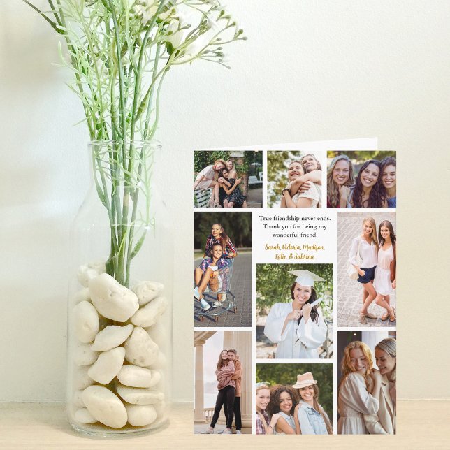 Best Friends Photo Collage with Custom Quote Card (Creator Uploaded)