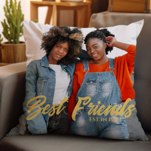 Best friends photo cushion