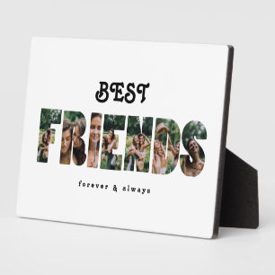 Best Friends Photo Gift Collage For Friends Plaque