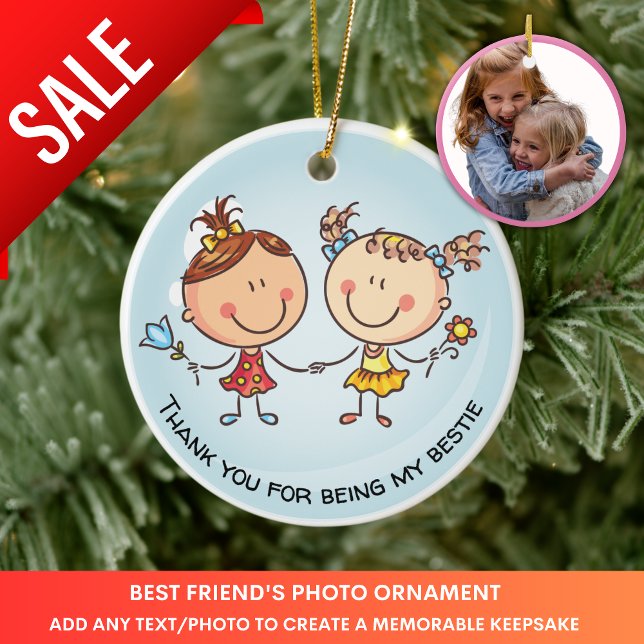 Best Friends Photo Gift PHOTO Christmas Decoration (Creator Uploaded)