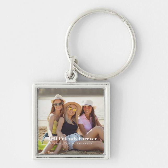 Best Friends Photo  Keychain (Front)