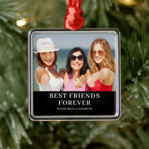 Best Friends Photo Metal Tree Decoration