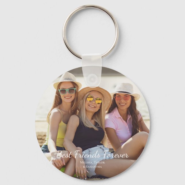 Best Friends Photo Names   Key Ring (Front)