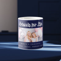 Best friends photo names navy blue