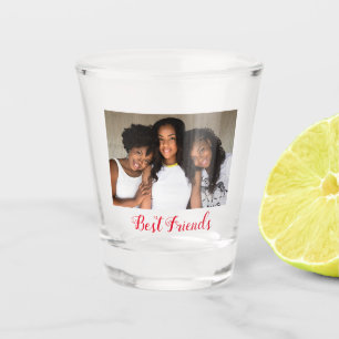 Best Friends Photo Shot Glass