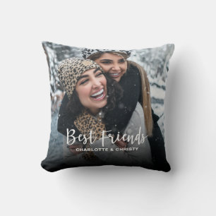 Best Friends Photo Throw Pillow