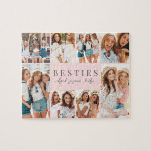 Best Friends Pink BFF Photo Jigsaw Puzzle