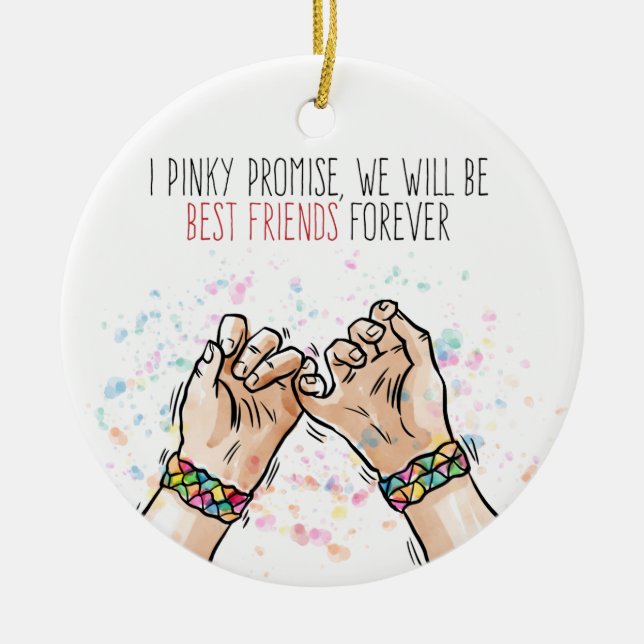 Best Friends Pinky Promise | Ornament (Front)