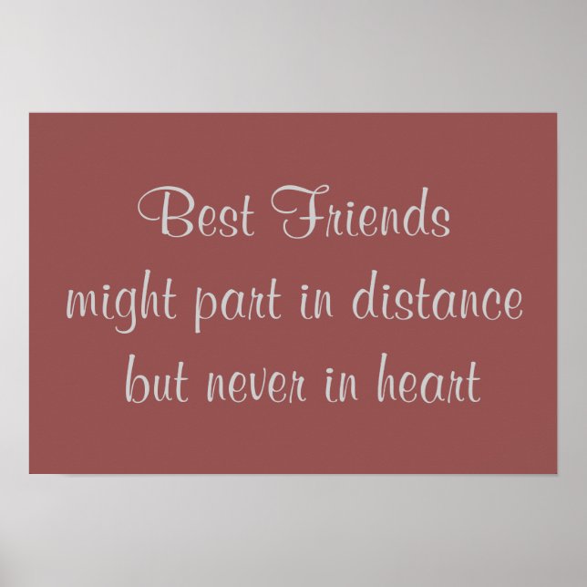 Best Friends, poster quote (Front)