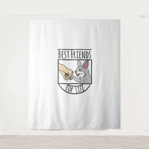 Best Friends Rabbit Pet Tapestry