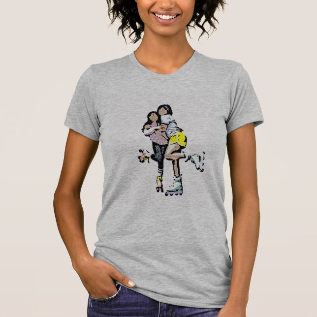 Best Friends Roller Skate Comic Book T-Shirt (Front)