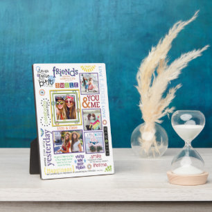 Best Friends Sayings Photo Collage Plaque