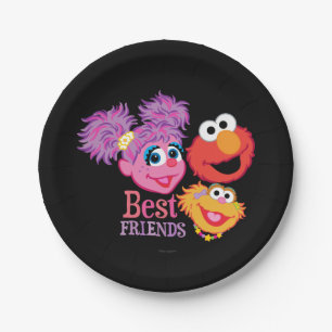 Best Friends Sesame Street Paper Plate
