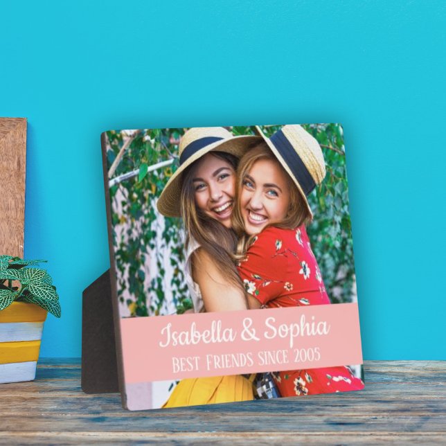 Best friends since BFF friendship photo Plaque (Creator Uploaded)