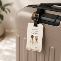 Best Friends Since Personalised Name Luggage Tag