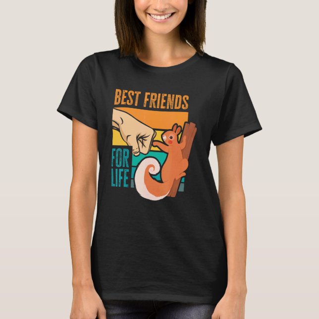 Best Friends Squirrel Owner Squirrel T-Shirt (Front)