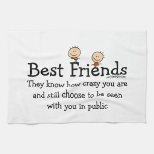 Best Friends Tea Towel