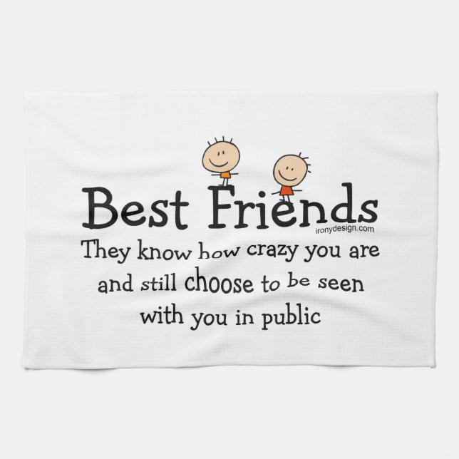 Best Friends Tea Towel (Horizontal)