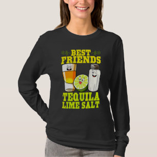 Best Friends Tequila Lime Salt Mexican Drink Cinco T-Shirt