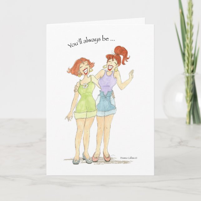 Best Friends Two Gals Card (Front)