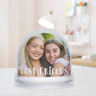 Best Friends Two Photo Keepsake Snowglobe