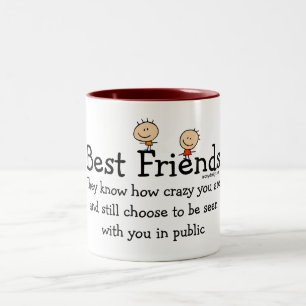 Best Friends Two-Tone Coffee Mug