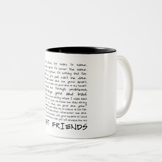 Best friends Two-Tone coffee mug (Front Right)