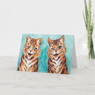 Best Friends Vintage Cat Card