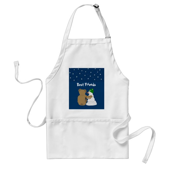 Best Friends Winter Pals Standard Apron (Front)