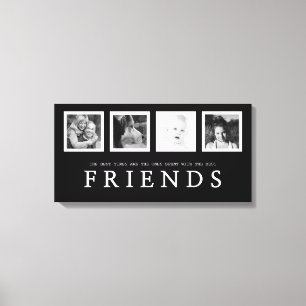 Best Friends with Four Instagram Photos Canvas Print