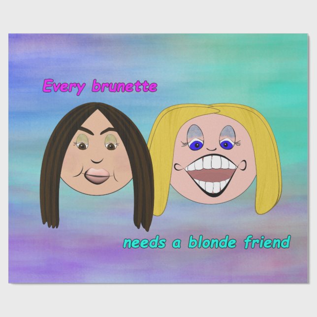 Best Friends Wrapping Papper Wrapping Paper (Flat)