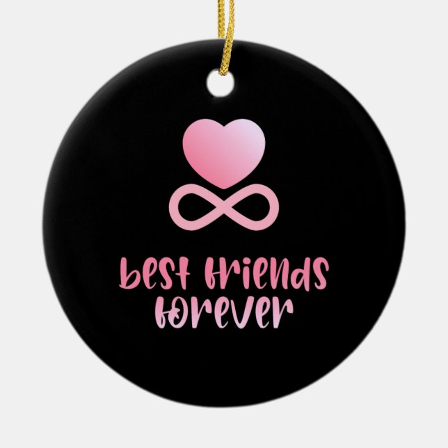 Best Friendship Forever Ceramic Tree Decoration (Front)