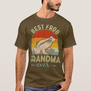Best Frog Grandma Ever Retro Funny Mothers Day T-Shirt