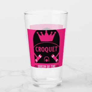 best funny croquet game player glass