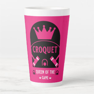 best funny croquet game player latte mug