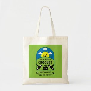 Best Funny Croquet Game  Tote Bag
