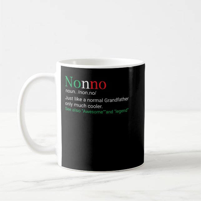 Best Funny Nonno Italian Grandfather Definition Gi Coffee Mug (Left)