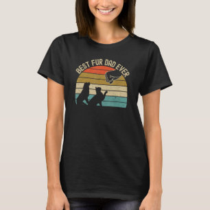 Best Fur Dad Ever Vintage Dog and Cat Owner Father T-Shirt
