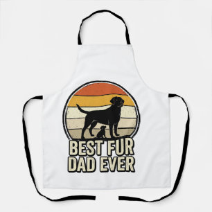 Best Fur Dad Ever Vintage Dog Dad Shirt Design_1 Apron